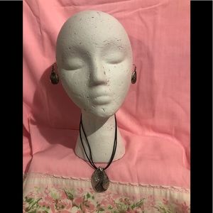 Vintage silver necklace/earrings